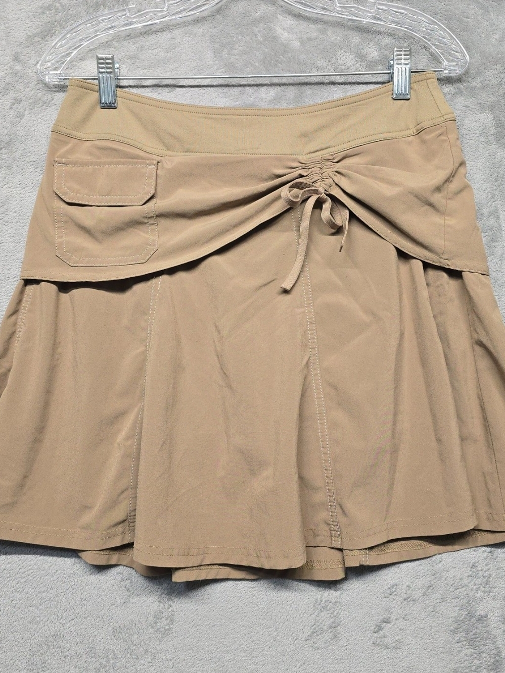 Athleta Tan Drawstring Pocket Skort